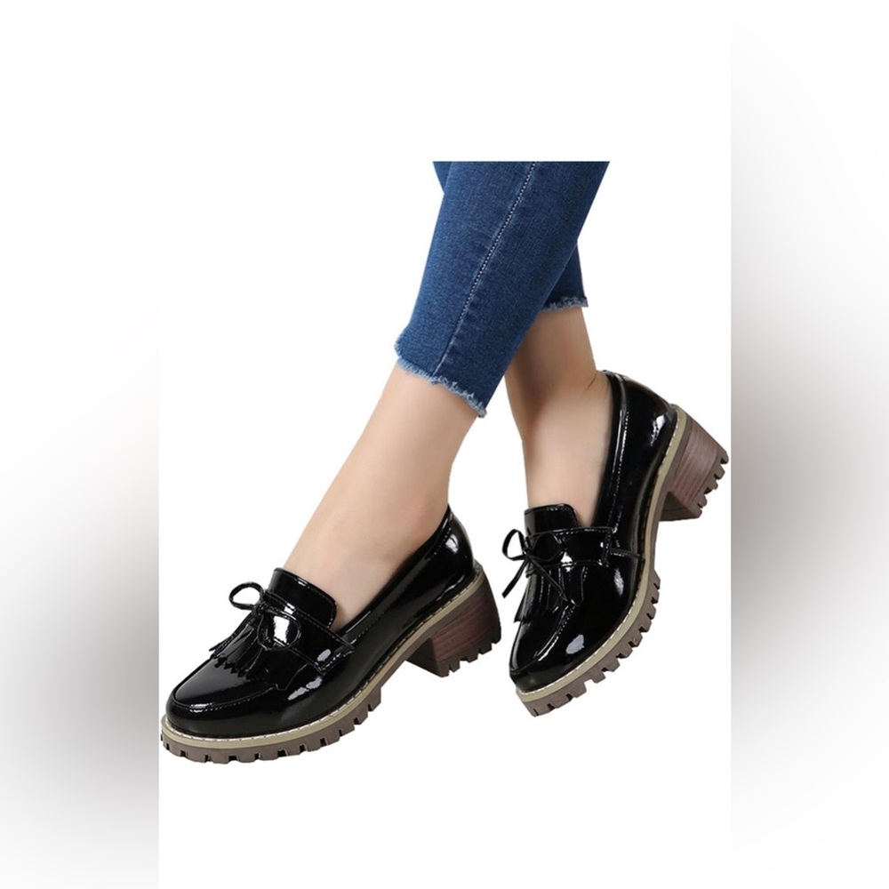 Chunky Patent Leather Classic Loafer